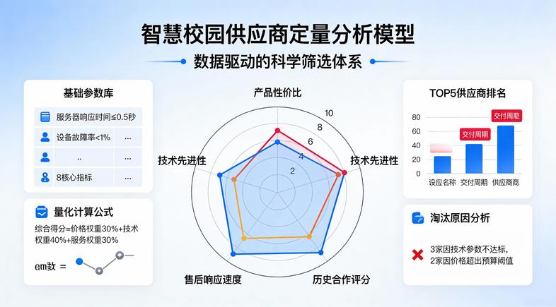 定量分析筛选供应商