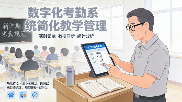 老师使用教工系统进行考勤记录