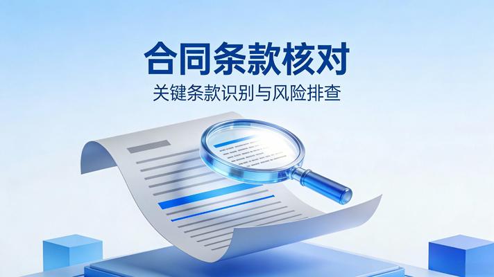 合同条款核对 合同条款核对