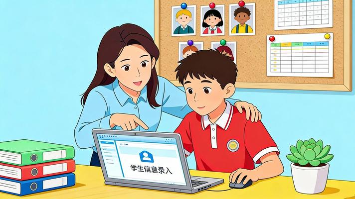 教师与学生协作使用学籍系统场景