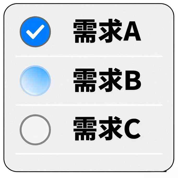 明确需求