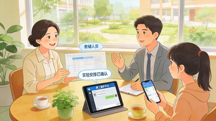 教辅人员和师生轻松沟通交流