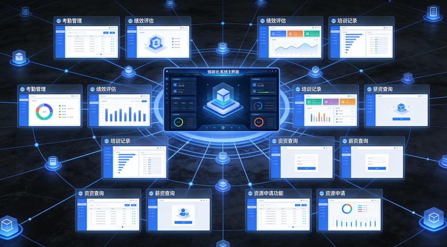 系统功能模块关联