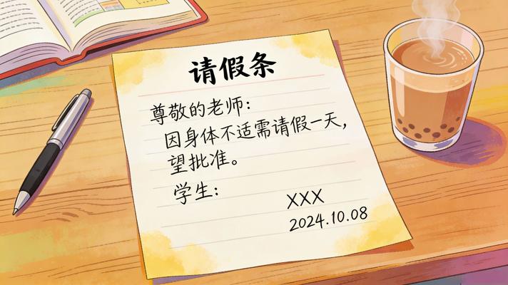 学生请假申请场景 学生请假申请场景