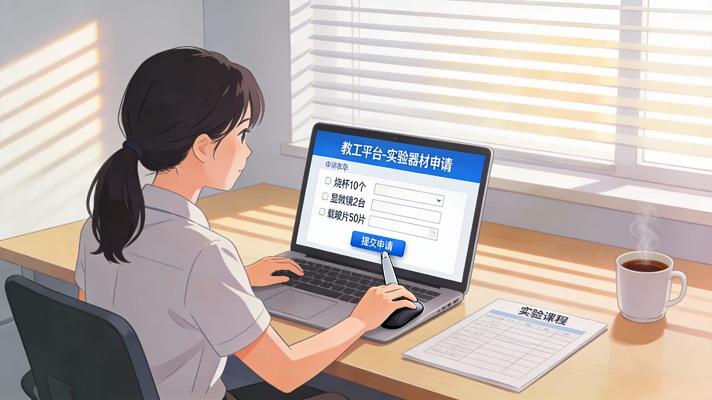 老师通过教工平台在线提交实验器材申请