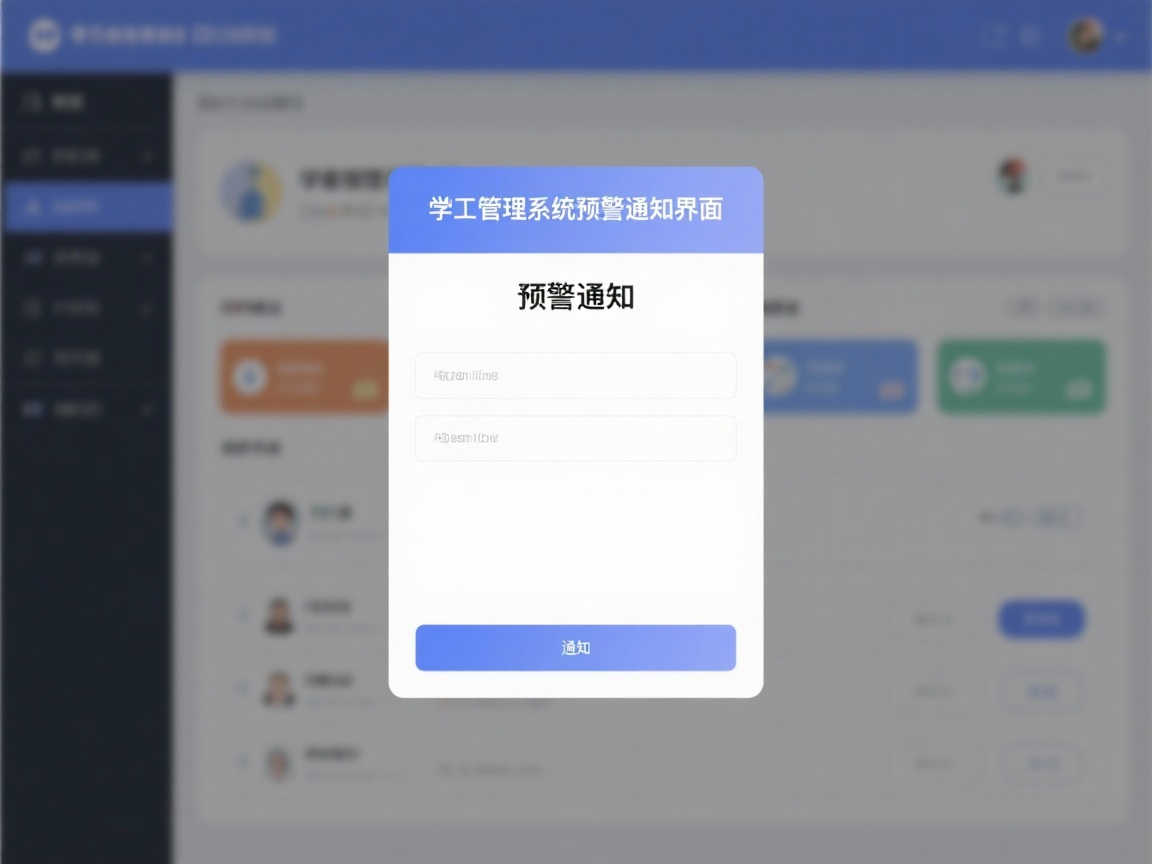 系统预警通知界面