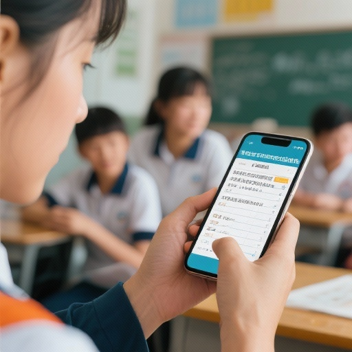 辅导员通过手机应用查看学生出勤情况