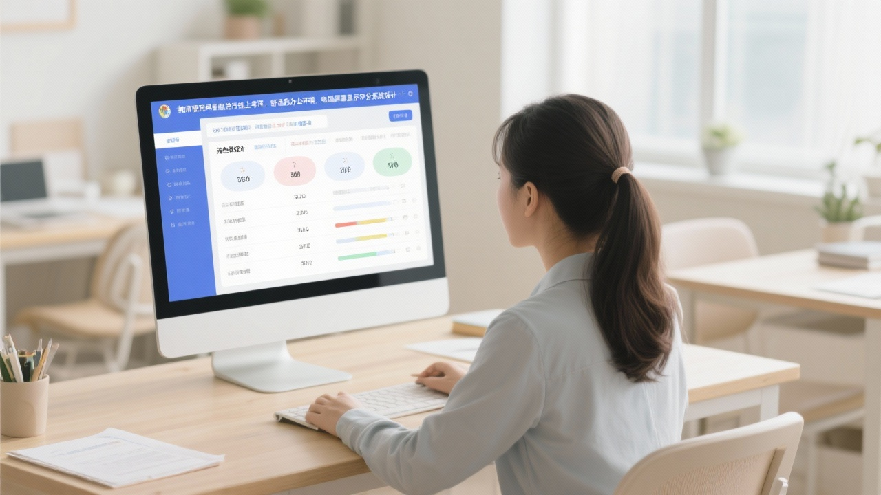 教师使用电脑考评