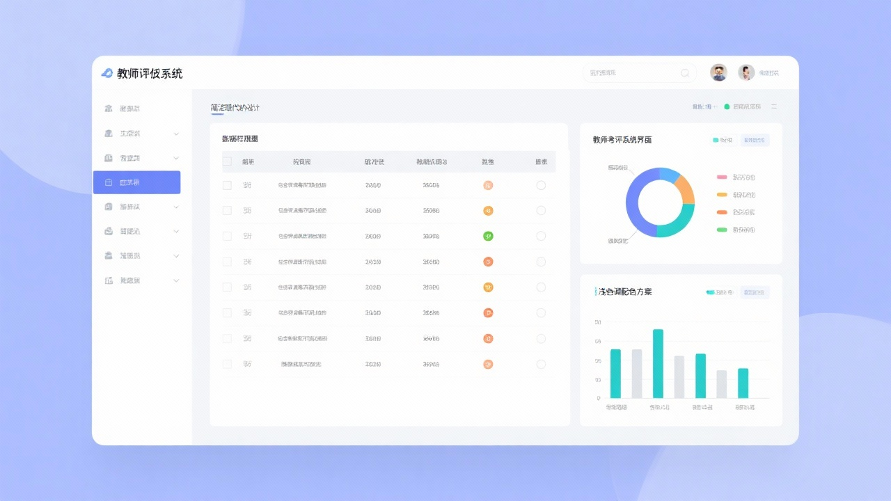 教师考评系统界面