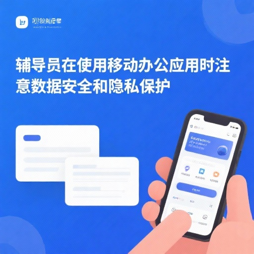 辅导员在使用移动办公应用时注意数据安全和隐私保护