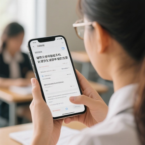 辅导员使用智能手机处理学生请假申请