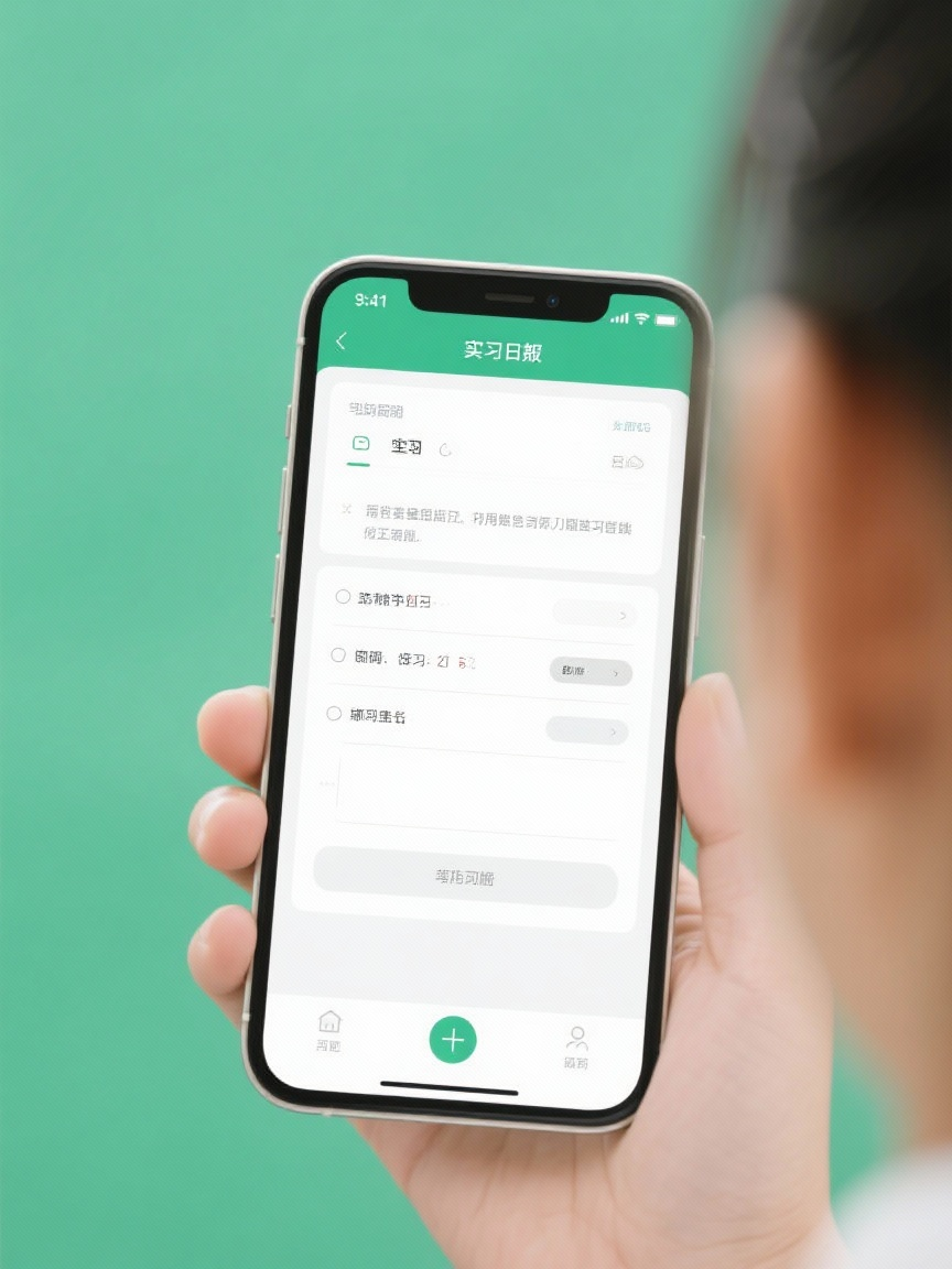 学生填写实习日报