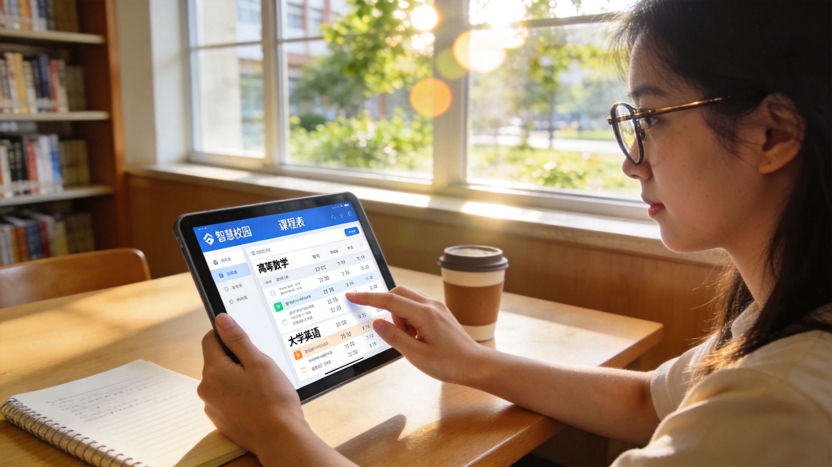 学生使用智慧校园系统场景