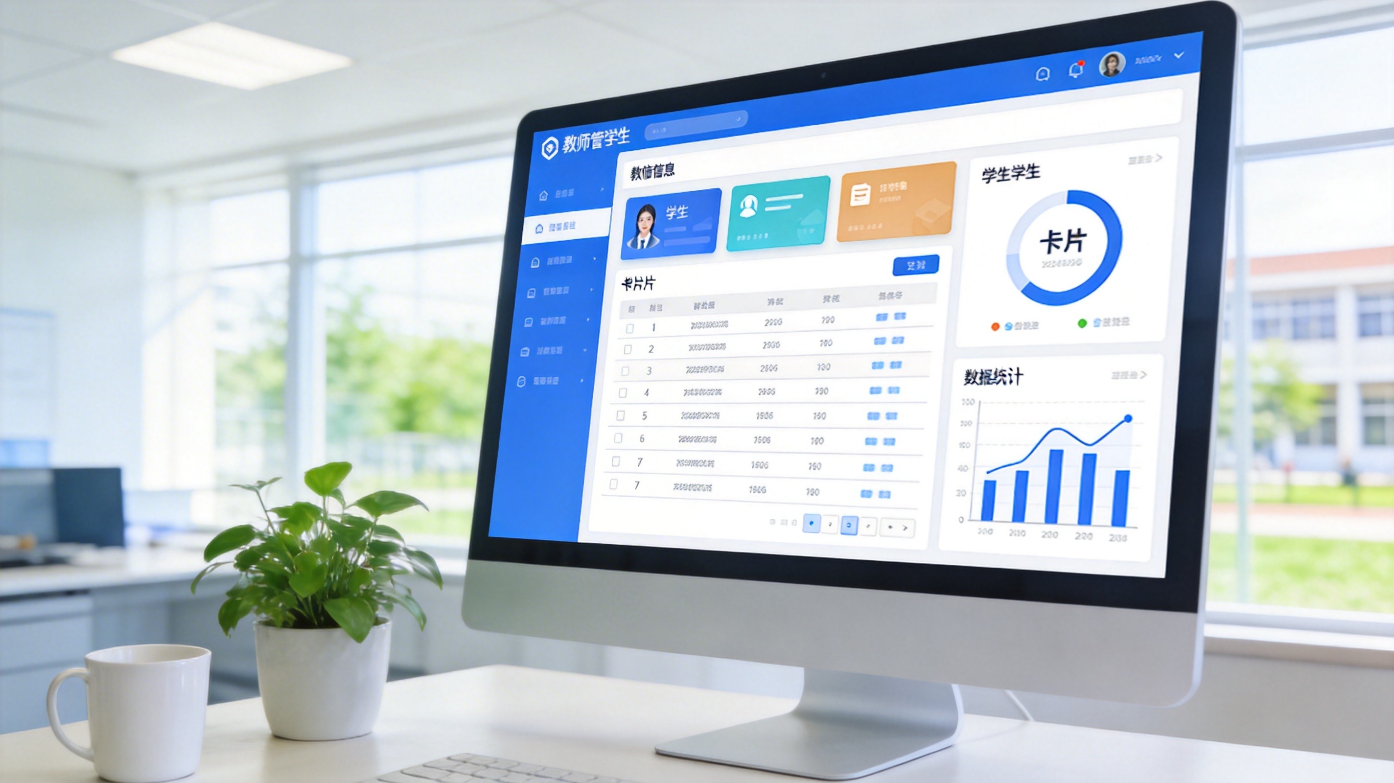 智慧校园管理系统界面